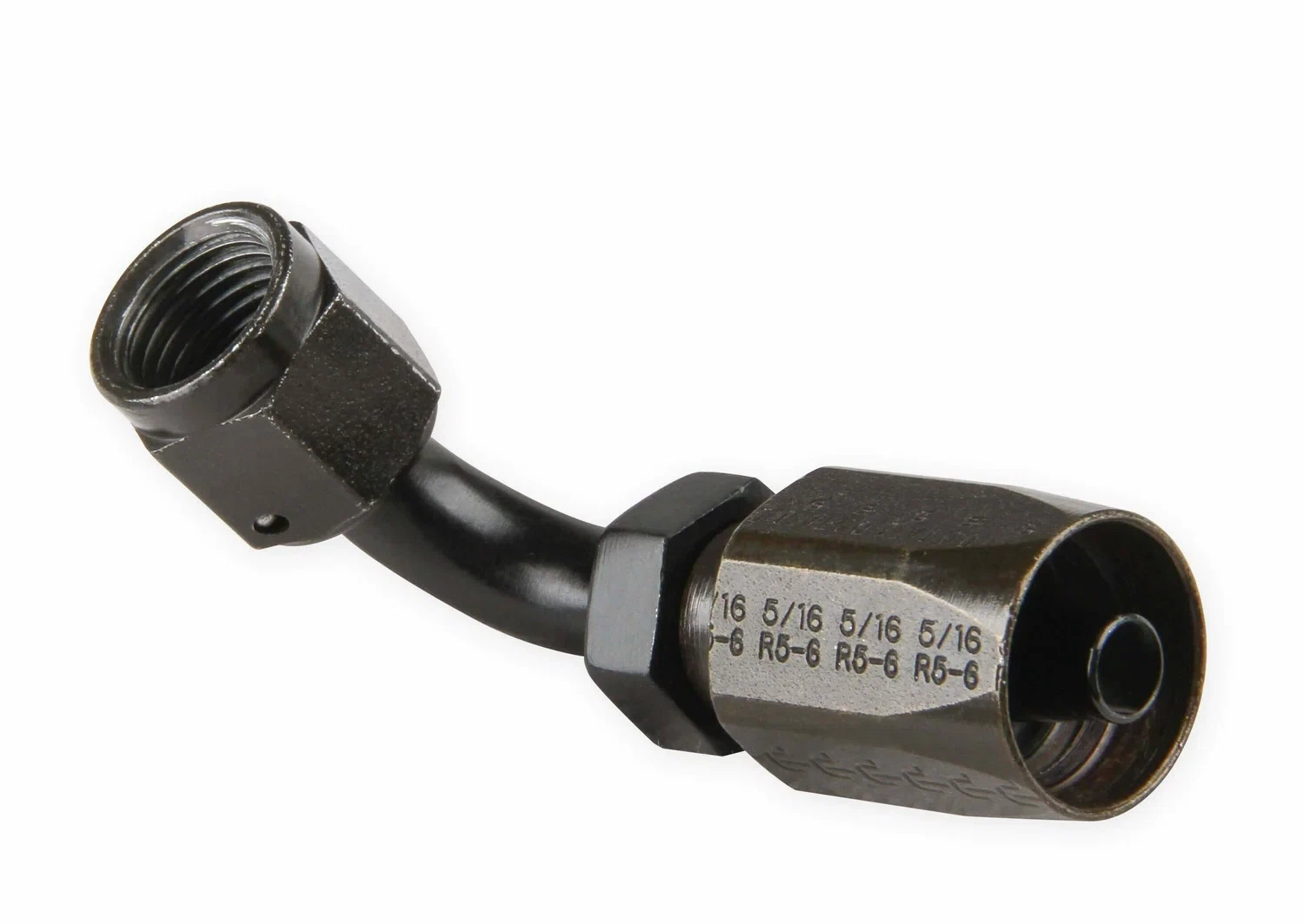 Earls Power Steering Hose End-Black Chromate - 159106ERL